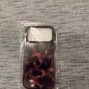 iPhone 17 pro max Tortoiseshell Pattern Phone Case - Black & Brown